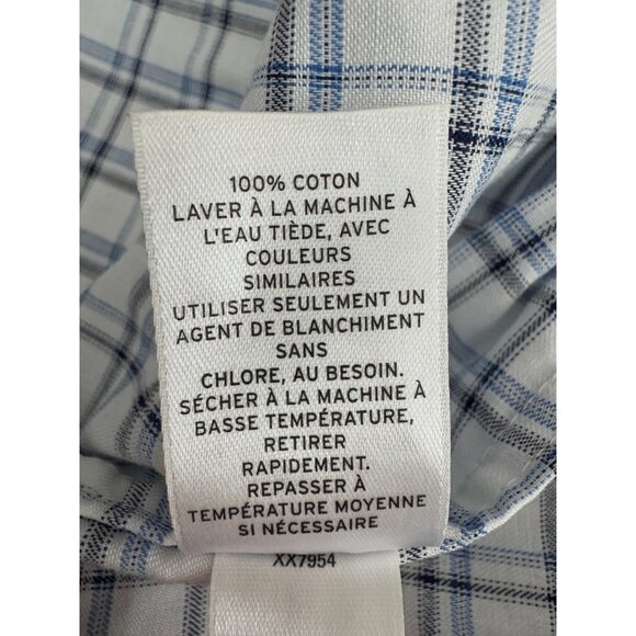 Nordstrom Non-iron Trim Fit Button Up Long Sleeves Dress Shirt Mens Size 34-35 - Picture 7 of 7